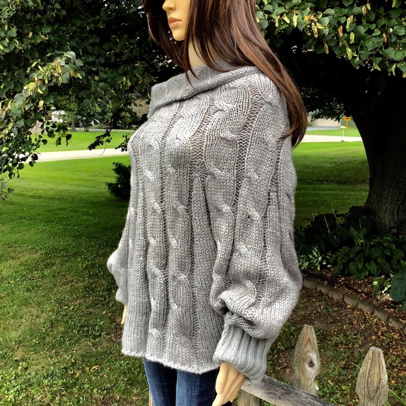 OVERSIZED FUNNEL NECK RAGLAN SLEEVE SOFT 1 LEFT - Picture 7 of 9